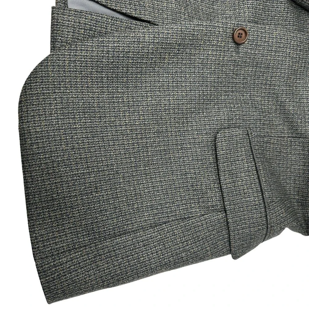 Alan Lebow 100% Luxury‎ Lambs Wool 2 Button Tweed Blazer 40R